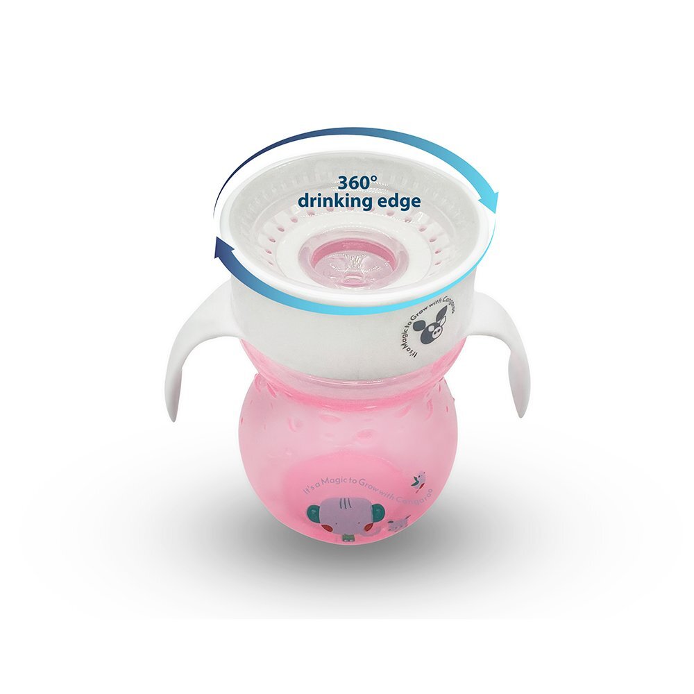 CANGAROO Cana 360 grade cu manere Magic Cup Pink