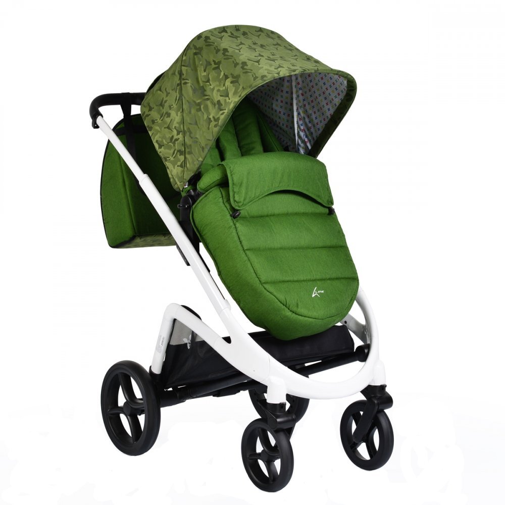 CANGAROO Carucior modular 2 in 1 S-Line Green + CADOU Pompa de san electrica Little Mom Easy Touch