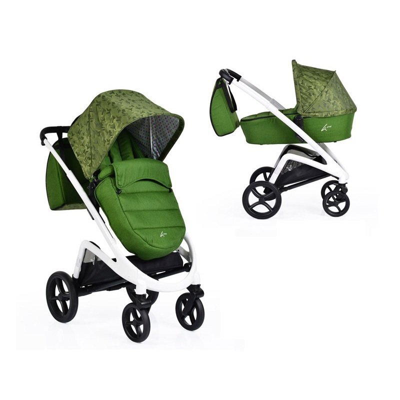 CANGAROO Carucior modular 2 in 1 S-Line Green + CADOU Pompa de san electrica Little Mom Easy Touch