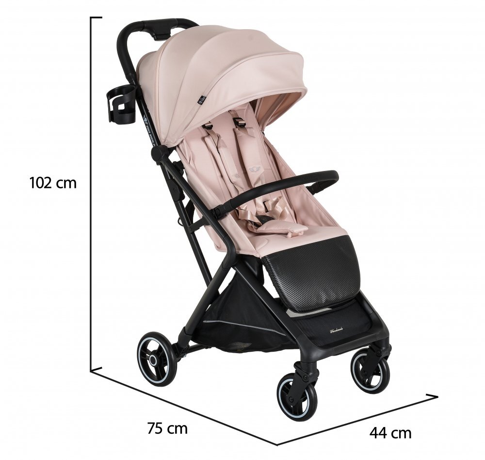 CANGAROO Carucior sport Airwalk Cloud Pink compatibil cabina avionpliere automata ultracompactacopertina XXL protectie UVUPF 50+ si ventilatiesuspensiispatar reglabil cu pozitie de somncentura de sigurantasuport pahar