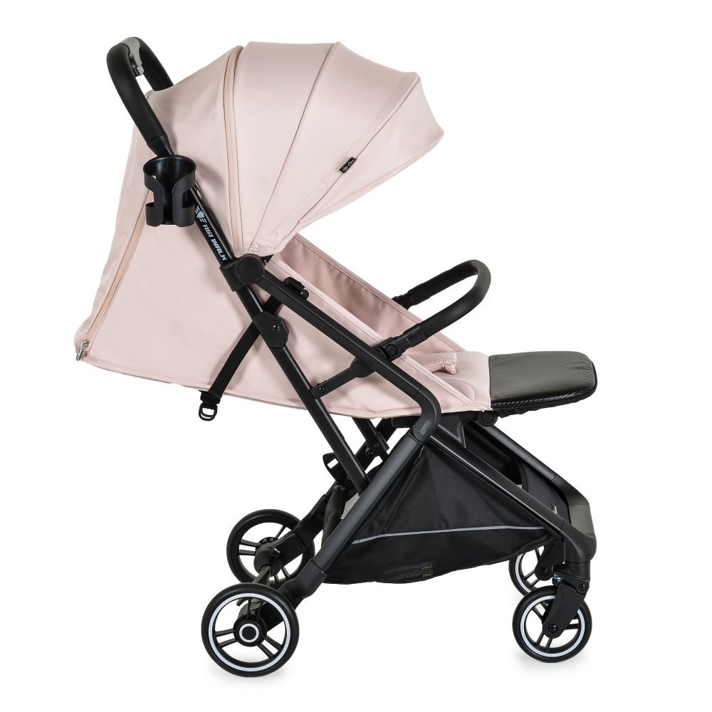 CANGAROO Carucior sport Airwalk Cloud Pink compatibil cabina avionpliere automata ultracompactacopertina XXL protectie UVUPF 50+ si ventilatiesuspensiispatar reglabil cu pozitie de somncentura de sigurantasuport pahar