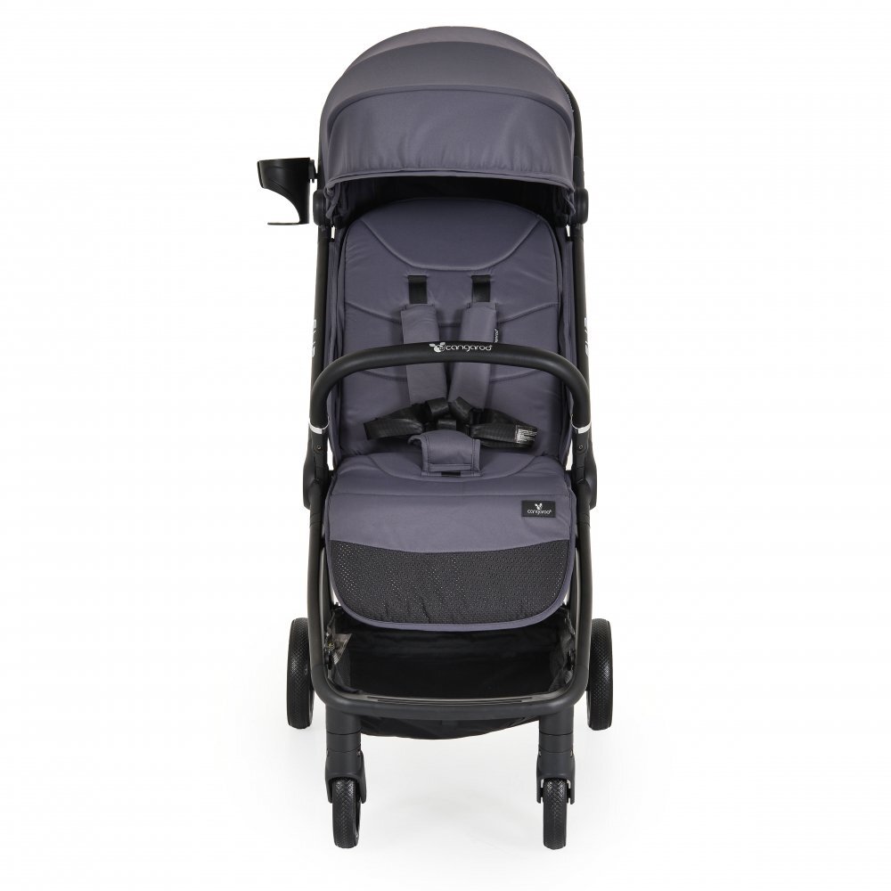 CANGAROO Carucior sport de la nastere 0-22 kg cu pliere compacta automata Flip Obsidian Grey