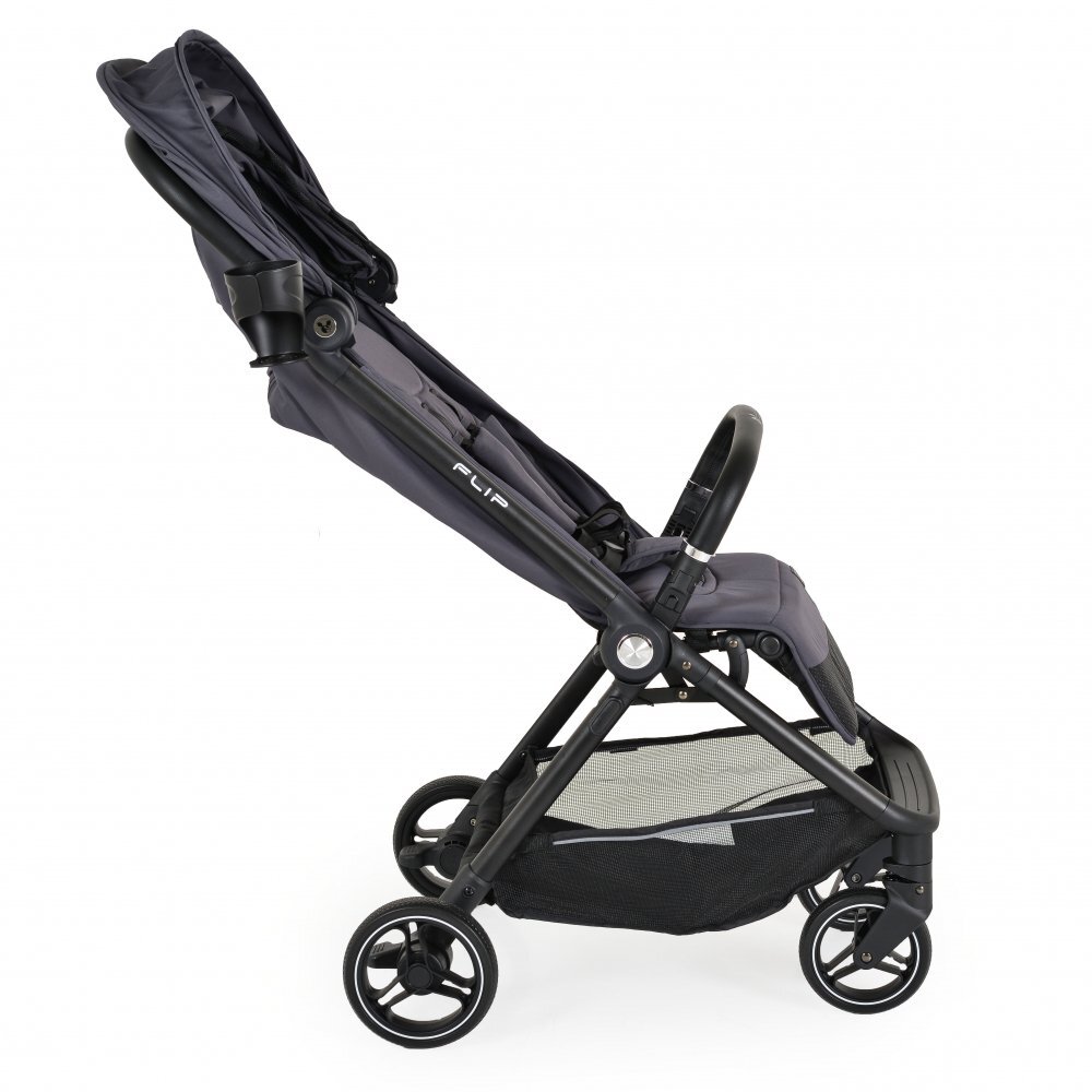 CANGAROO Carucior sport de la nastere 0-22 kg cu pliere compacta automata Flip Obsidian Grey