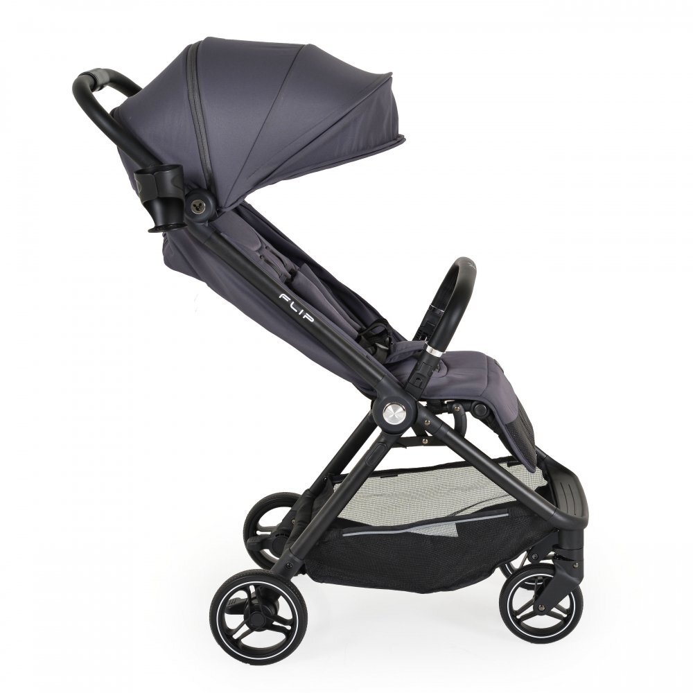 CANGAROO Carucior sport de la nastere 0-22 kg cu pliere compacta automata Flip Obsidian Grey