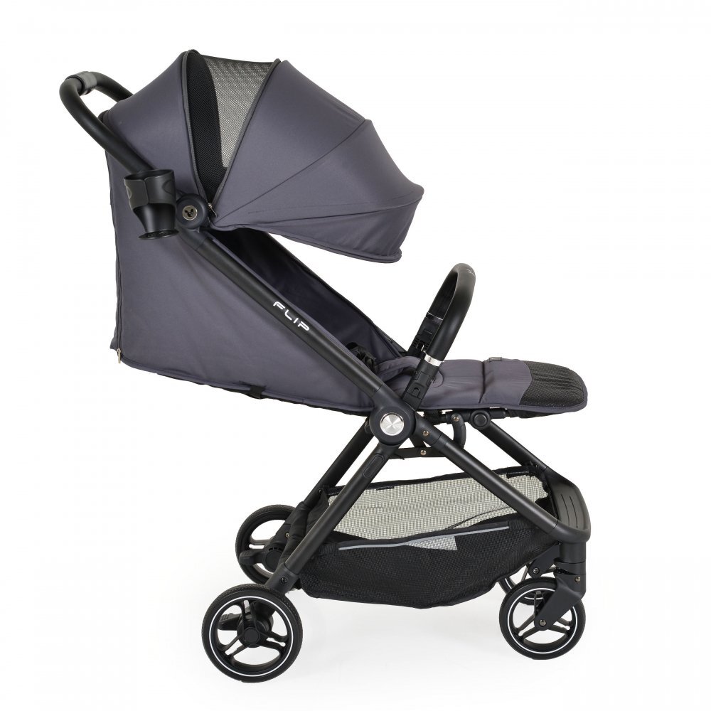 CANGAROO Carucior sport de la nastere 0-22 kg cu pliere compacta automata Flip Obsidian Grey