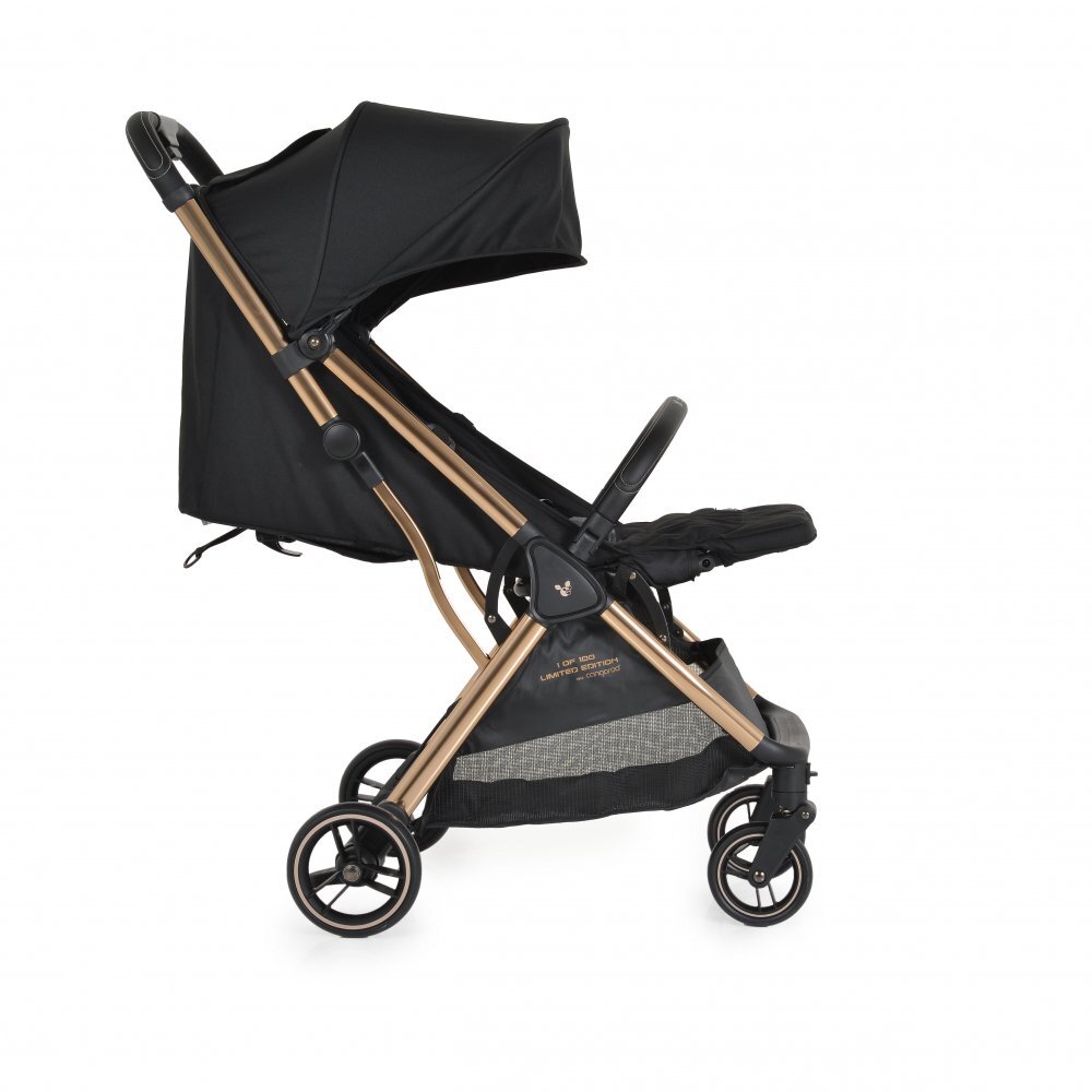 CANGAROO Carucior sport pana la 22kg cadru din aluminiu cu pliere compacta Autofoldspatar reglabil pana la pozitie de somnroti EVA detasabile si husa de picioare inclusa Easy Fold Limited edition Black