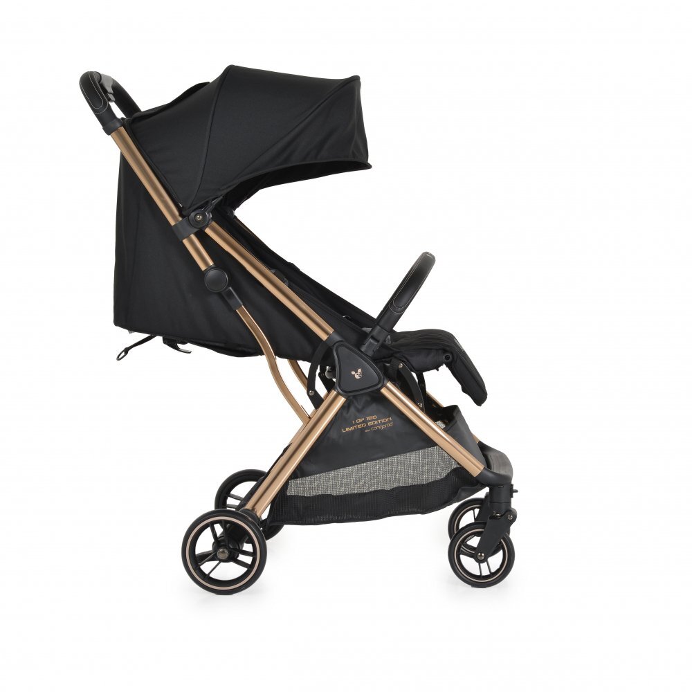 CANGAROO Carucior sport pana la 22kg cadru din aluminiu cu pliere compacta Autofoldspatar reglabil pana la pozitie de somnroti EVA detasabile si husa de picioare inclusa Easy Fold Limited edition Black