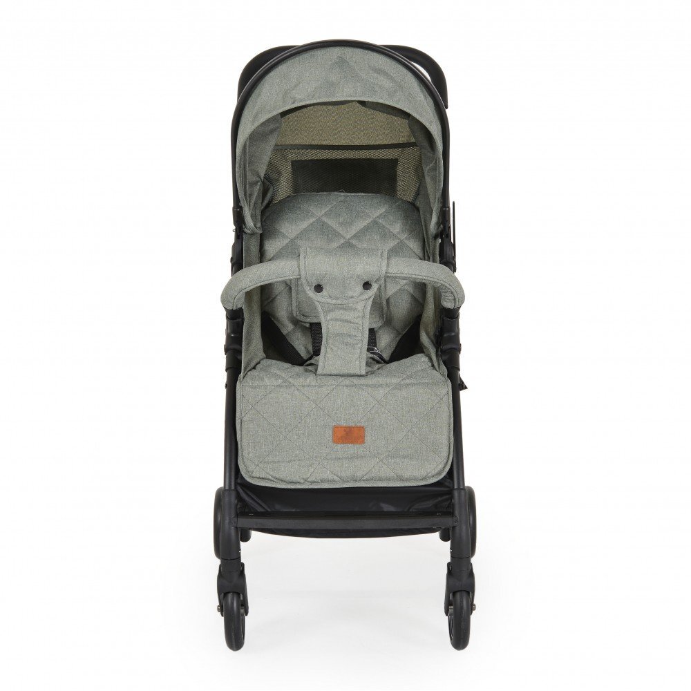CANGAROO Carucior sport pentru copii London Green cadru din aluminiuspatar reglabilpozitie de somncentura de sigurantasuport picioare reglabilcapotina XXL cu fereastra plasaroti pivotantefranamaner parinte din PU