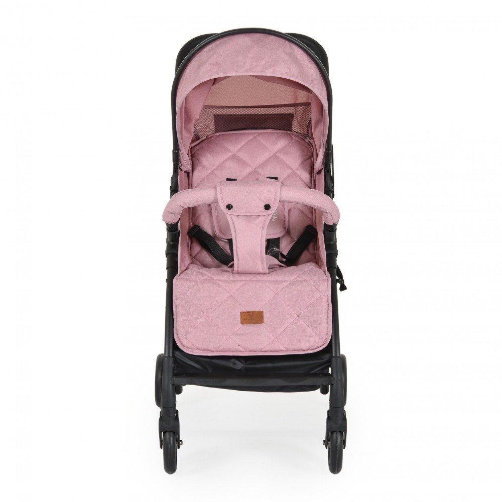 CANGAROO Carucior sport pentru copii London Pink cadru din aluminiuspatar reglabilpozitie de somncentura de sigurantasuport picioare reglabilcapotina XXL cu fereastra plasaroti pivotantefranamaner parinte din PU