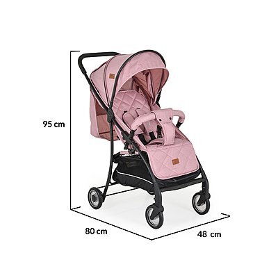 CANGAROO Carucior sport pentru copii London Pink cadru din aluminiuspatar reglabilpozitie de somncentura de sigurantasuport picioare reglabilcapotina XXL cu fereastra plasaroti pivotantefranamaner parinte din PU