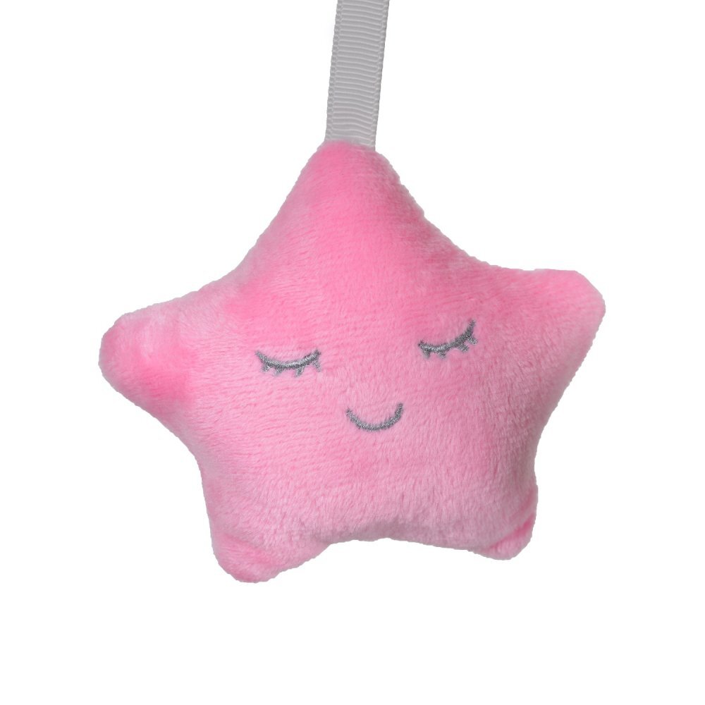 CANGAROO Carusel muzical cu prindere universala si jucarii detasabile Moonlight Pink