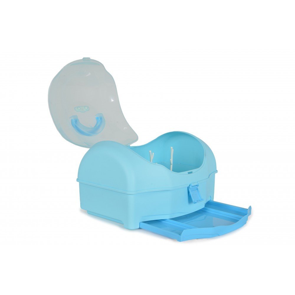 CANGAROO Cutie depozitare si uscare biberoane Blooming Blue