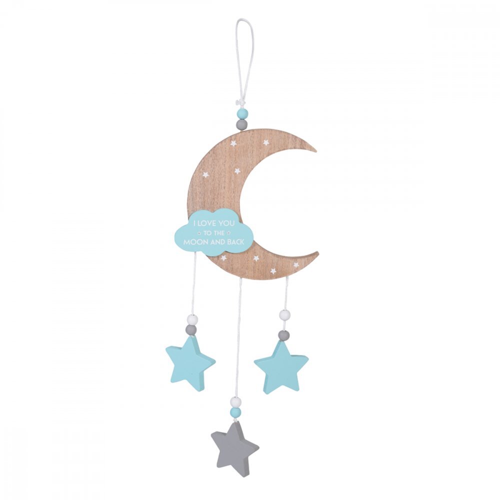 CANGAROO Decoratiune camera copii To the moon and back Blue 17.5 cm