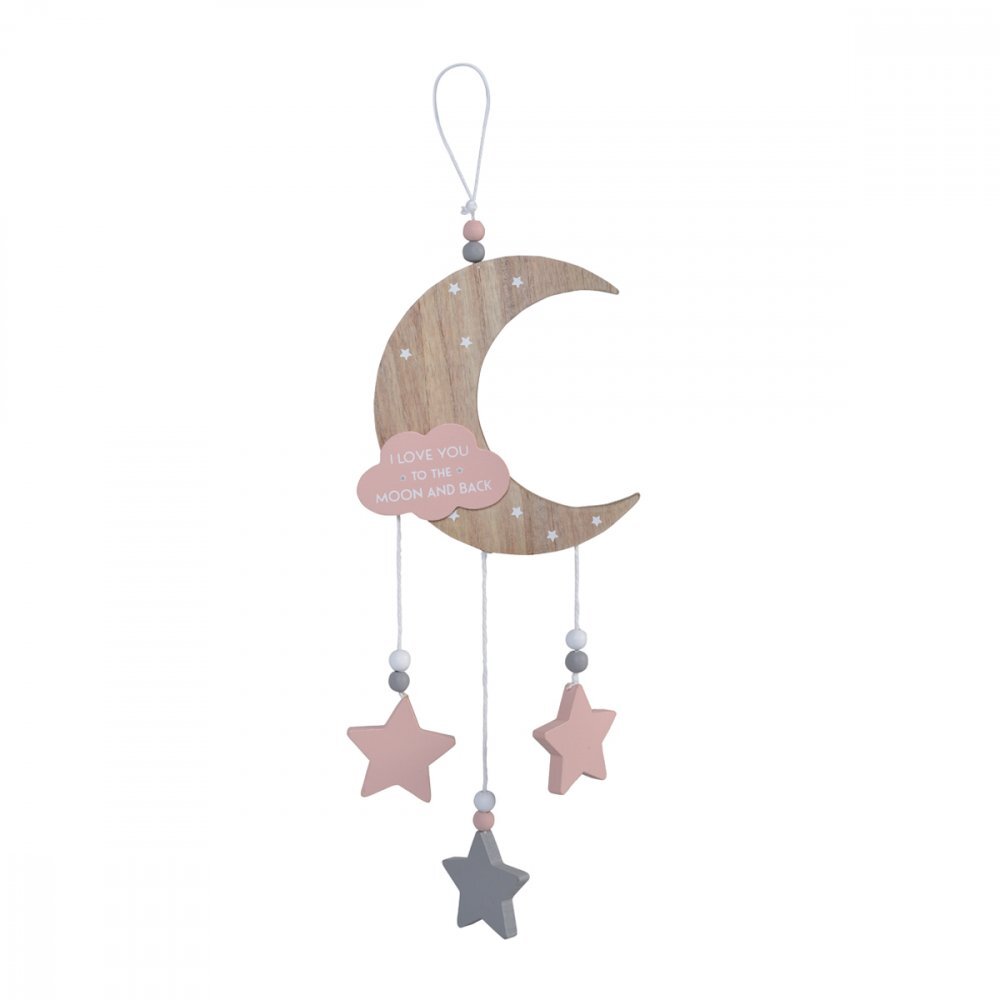 CANGAROO Decoratiune camera copii To the moon and back Pink
