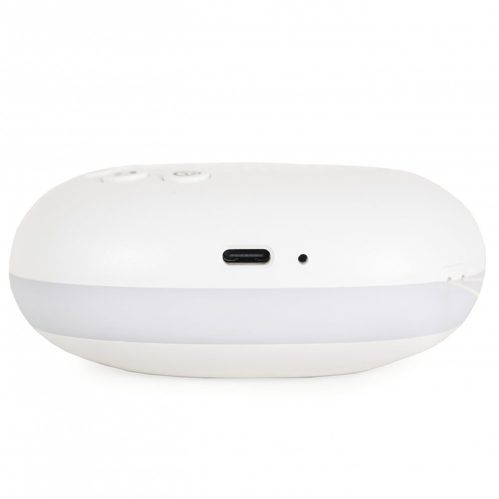 CANGAROO Dispozitiv compact cu sunete albe si lumina pentru bebelusi 20 melodii si sunete linistitoare temporizator indicator baterie maner agatare pentru caruiorpatut LumaNoise