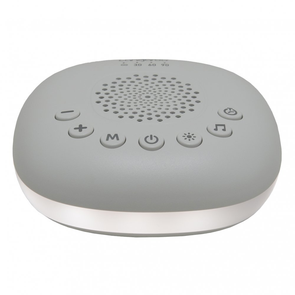 CANGAROO Dispozitiv compact cu sunete albe si lumina pentru bebelusi 20 melodii si sunete linistitoare temporizator indicator baterie maner agatare pentru caruiorpatut LumaNoise