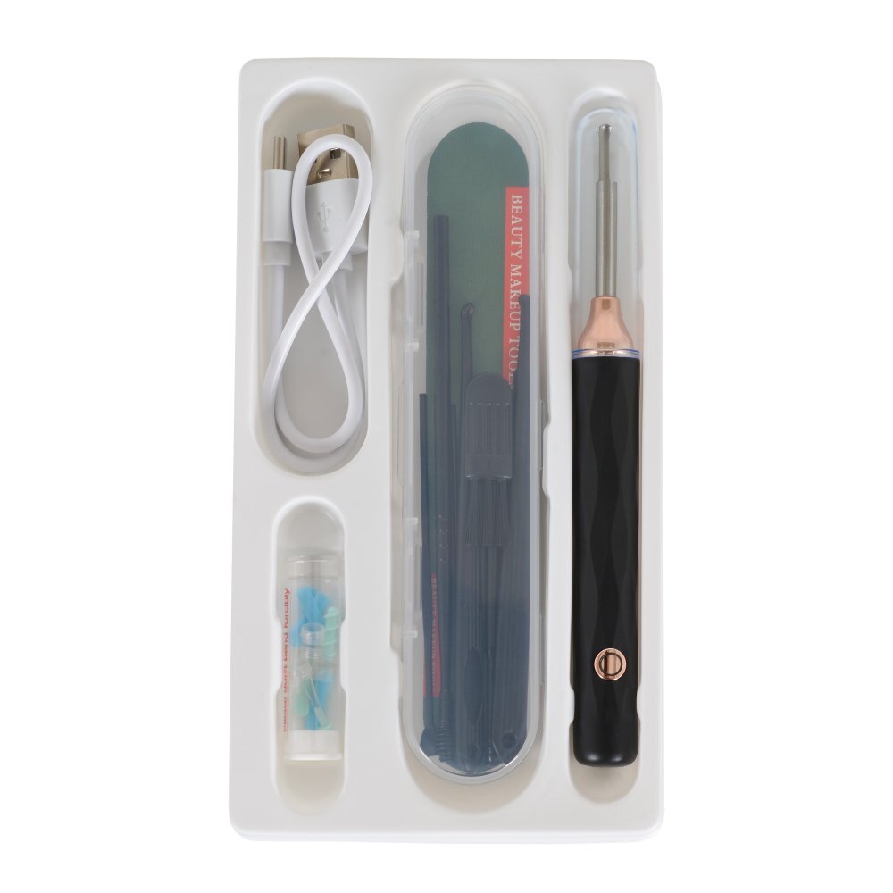 CANGAROO Dispozitiv pentru curatare si analizare ureche Otto compatibil cu iOSAndroidFunctie fotografii si inregistrare videoclipuri in timp real6 lumini LEDBaterie litiu-ionAccesorii si cutie depozitare incluse