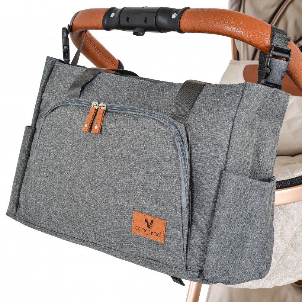 CANGAROO Geanta multifunctionala pentru mamici Keily grey