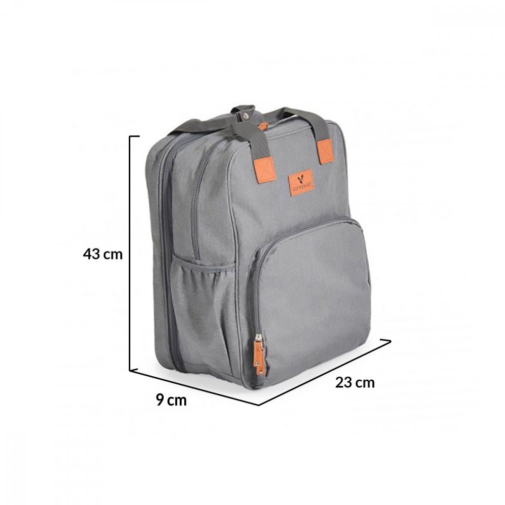 CANGAROO Geanta scutece si patut 2 in 1 Liana gri