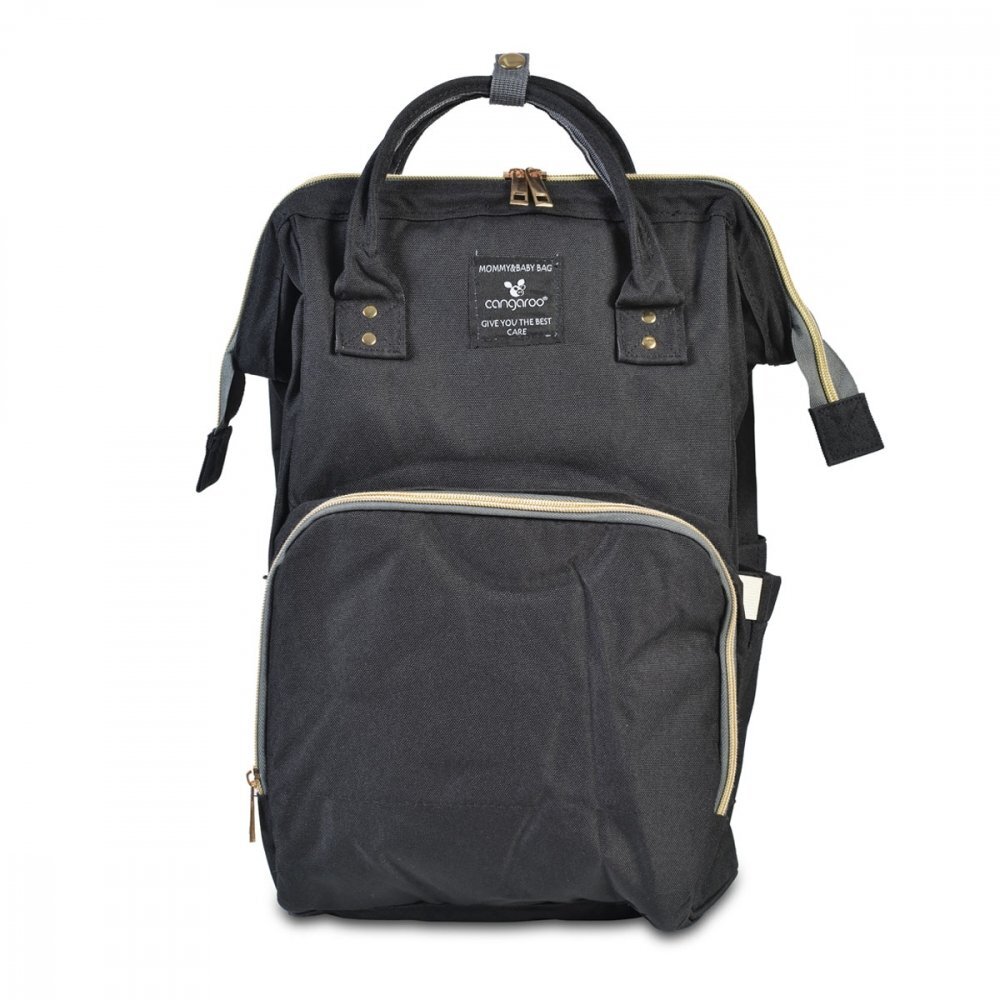 CANGAROO Geanta tip rucsac pentru mamici Amelia Dark Greycurele reglabilecompartiment termic pentru biberoanebuzunare multiple