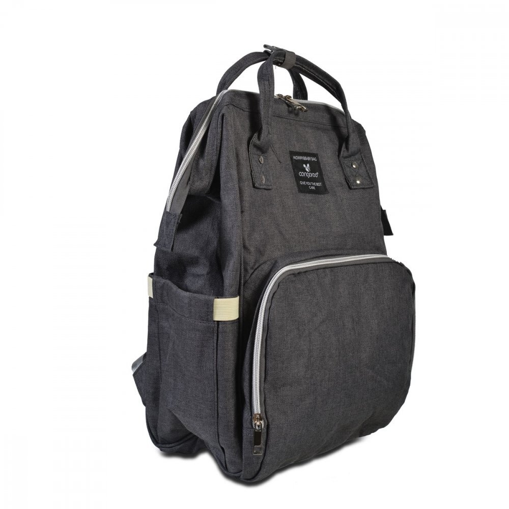 CANGAROO Geanta tip rucsac pentru mamici Amelia Dark Greycurele reglabilecompartiment termic pentru biberoanebuzunare multiple