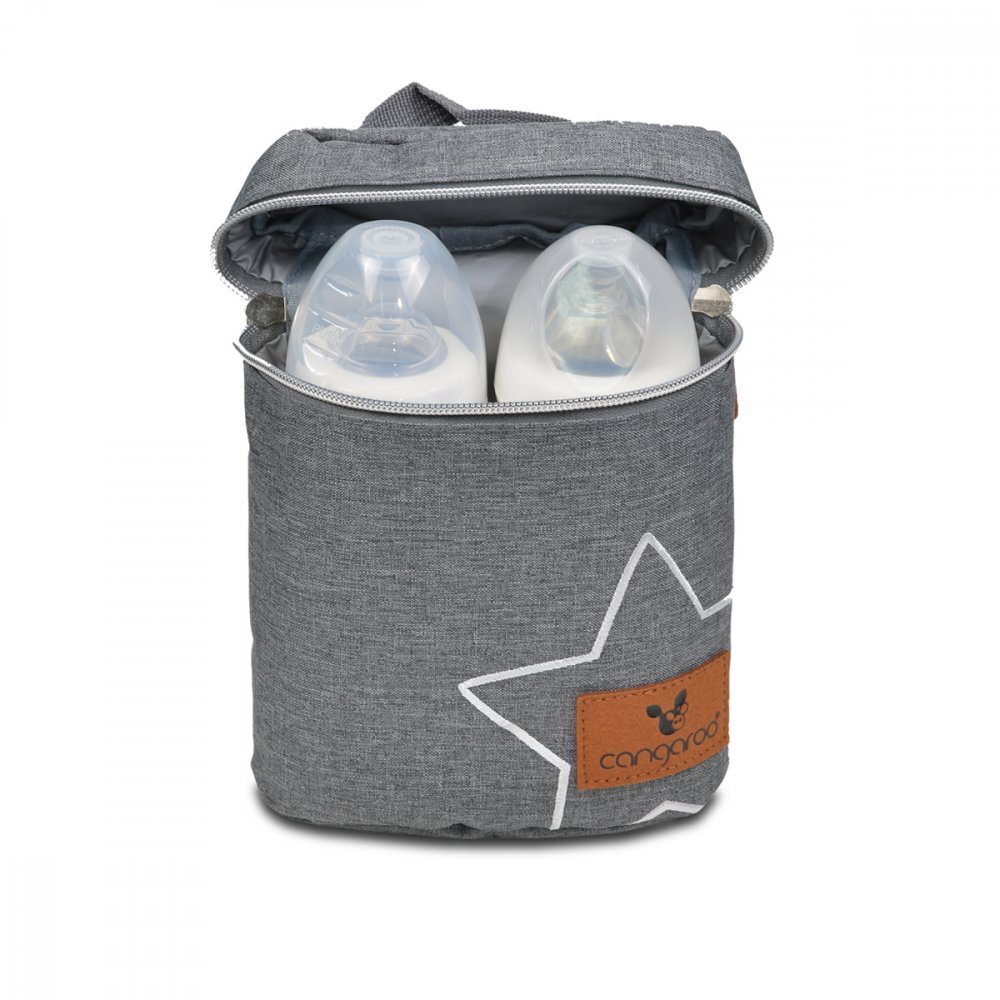 CANGAROO Gentuta termoizolanta Charlie Dark Grey pentru biberoane