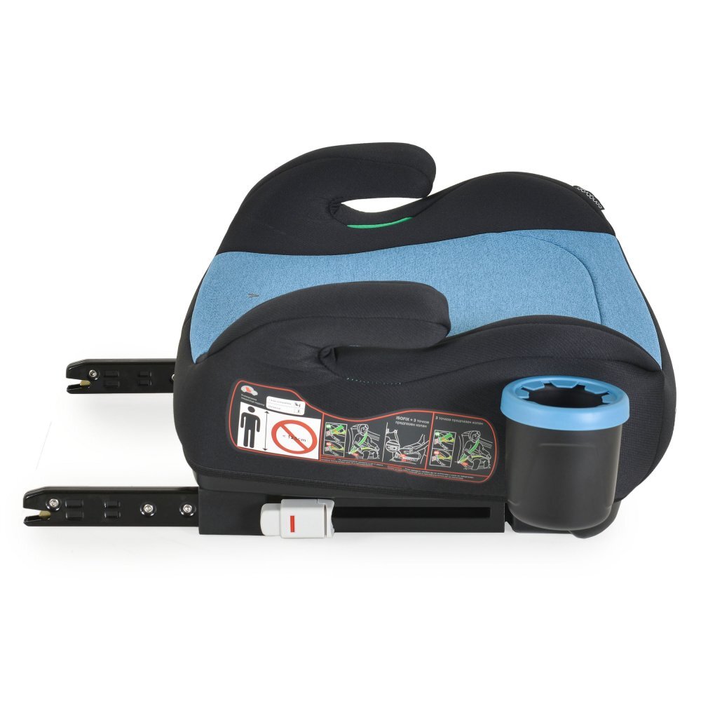 CANGAROO Inaltator auto copii fixare cu ISOFIX Swift Albastru 125-150 cm omologat R-129 I-Size cu suport pahar incluscotiere ergonomicecentura ghidajhusa detasabila
