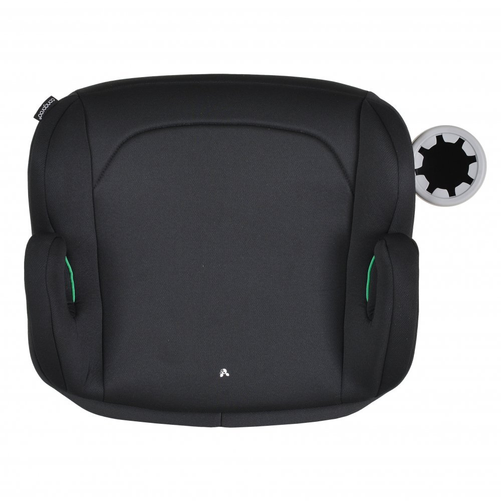 CANGAROO Inaltator auto copii fixare cu ISOFIX Swift Negru 125-150 cm omologat R-129 I-Size cu suport pahar incluscotiere ergonomicecentura ghidajhusa detasabila