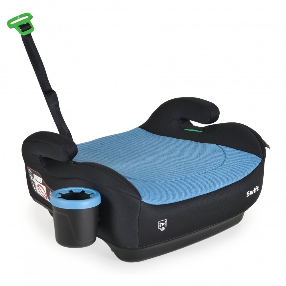 CANGAROO Inaltator auto copii Swift Albastru 125-150 cm omologat R-129 I-Size cu suport pahar incluscotiere ergonomicecentura ghidajhusa detasabila