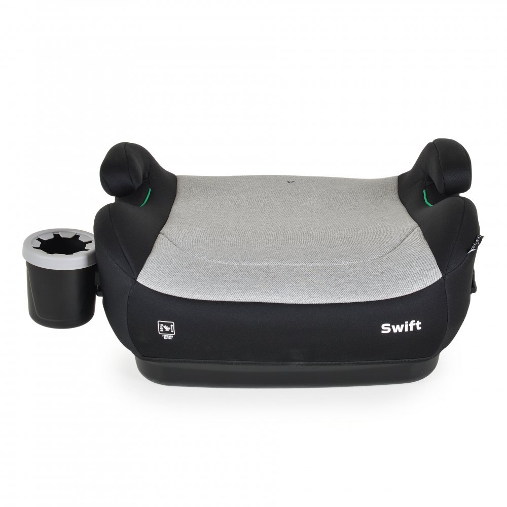CANGAROO Inaltator auto copii Swift Gri 125-150 cm omologat R-129 I-Size cu suport pahar incluscotiere ergonomicecentura ghidajhusa detasabila