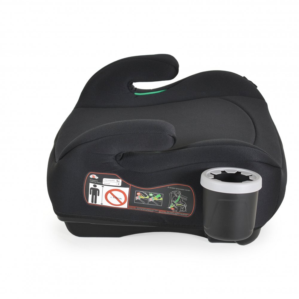 CANGAROO Inaltator auto copii Swift Negru 125-150 cm omologat R-129 I-Size cu suport pahar incluscotiere ergonomicecentura ghidajhusa detasabila