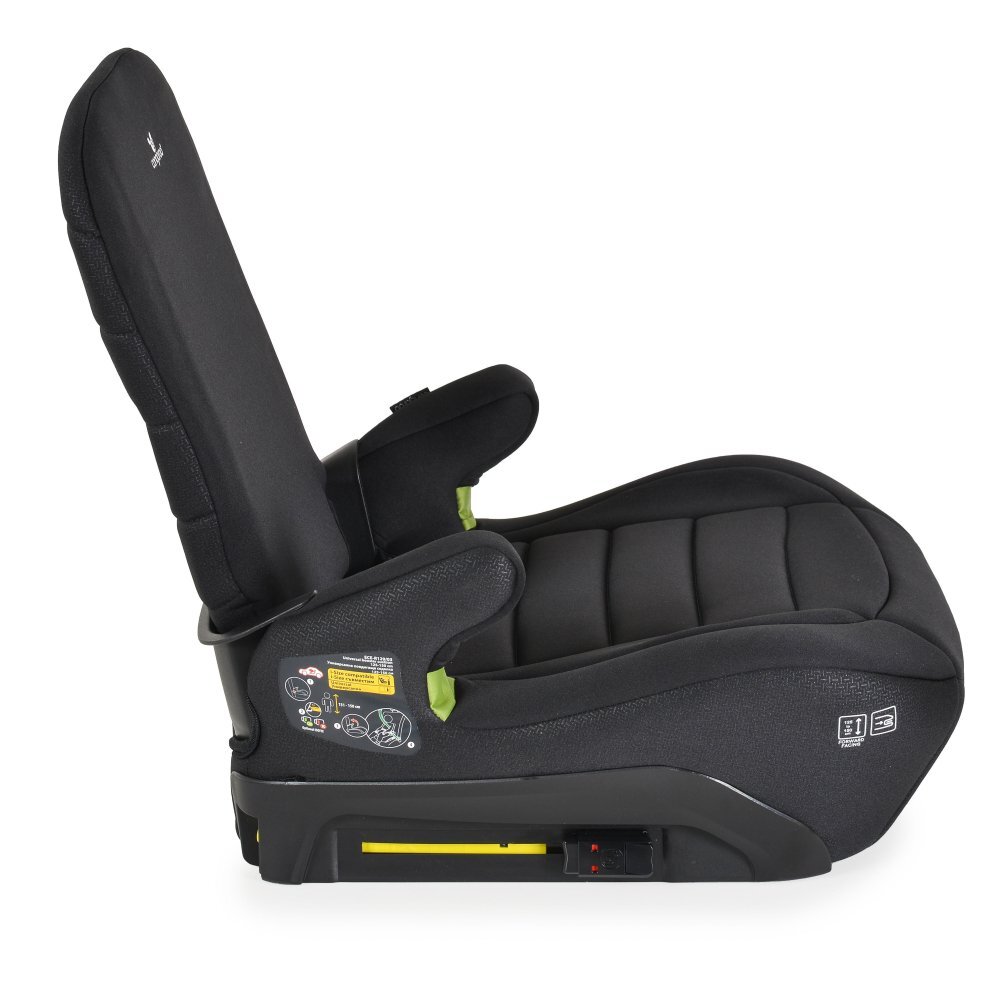 CANGAROO Inaltator auto Cosmos Black 125-150 cm cu spatar rabatabilFixare cu ISOFIXCertificare I-Size R-129Husa detasabilaCotiere