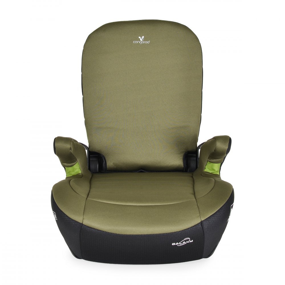 CANGAROO Inaltator auto Cosmos Juniper Green 125-150 cm cu spatar rabatabilFixare cu ISOFIXCertificare I-Size R-129Husa detasabilaCotiere