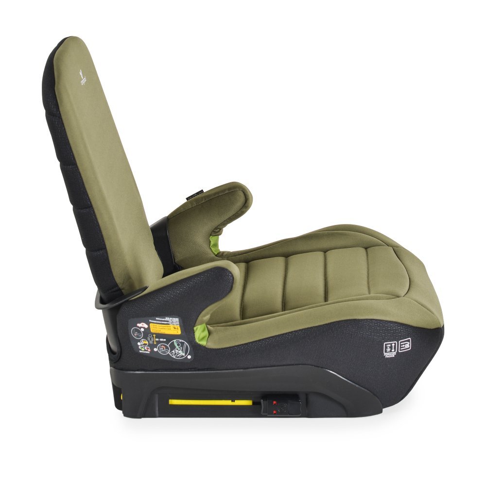 CANGAROO Inaltator auto Cosmos Juniper Green 125-150 cm cu spatar rabatabilFixare cu ISOFIXCertificare I-Size R-129Husa detasabilaCotiere