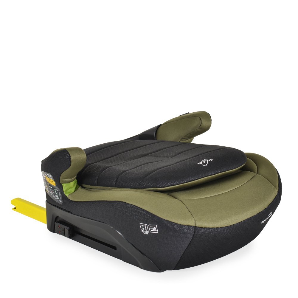CANGAROO Inaltator auto Cosmos Juniper Green 125-150 cm cu spatar rabatabilFixare cu ISOFIXCertificare I-Size R-129Husa detasabilaCotiere