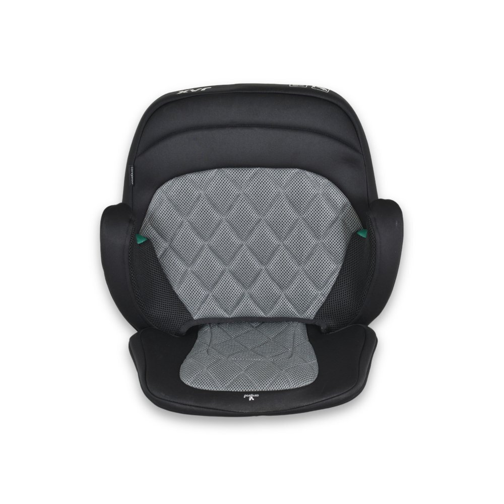 CANGAROO Inaltator auto pentru copii Jax i-Size Grey 125-150cmfixare cu isofixcentura de ghidajspatar detasabil si husa lavabila