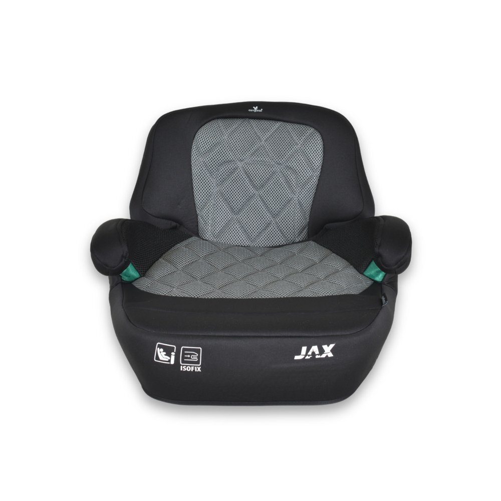 CANGAROO Inaltator auto pentru copii Jax i-Size Grey 125-150cmfixare cu isofixcentura de ghidajspatar detasabil si husa lavabila