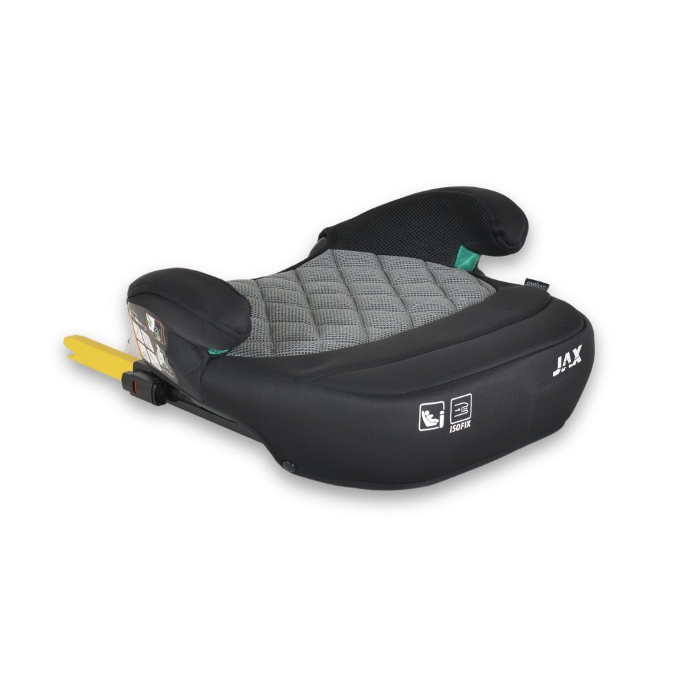 CANGAROO Inaltator auto pentru copii Jax i-Size Grey 125-150cmfixare cu isofixcentura de ghidajspatar detasabil si husa lavabila