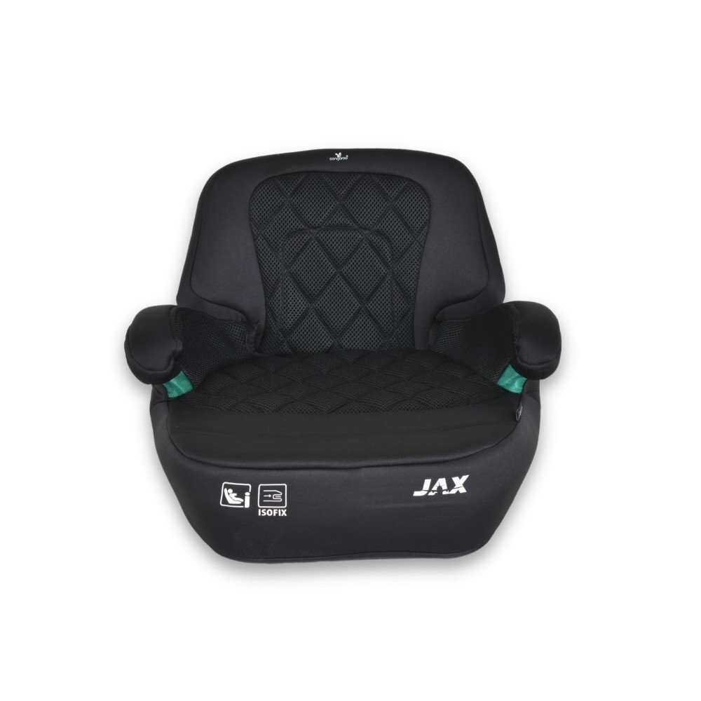 CANGAROO Inaltator auto pentru copii Jax i-Size Negru 125-150cmfixare cu isofixcentura de ghidajspatar detasabil si husa lavabila