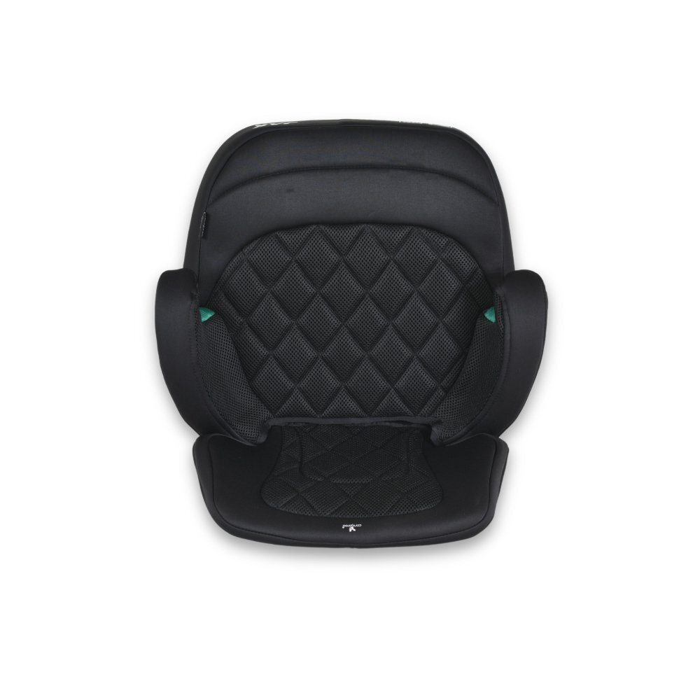 CANGAROO Inaltator auto pentru copii Jax i-Size Negru 125-150cmfixare cu isofixcentura de ghidajspatar detasabil si husa lavabila