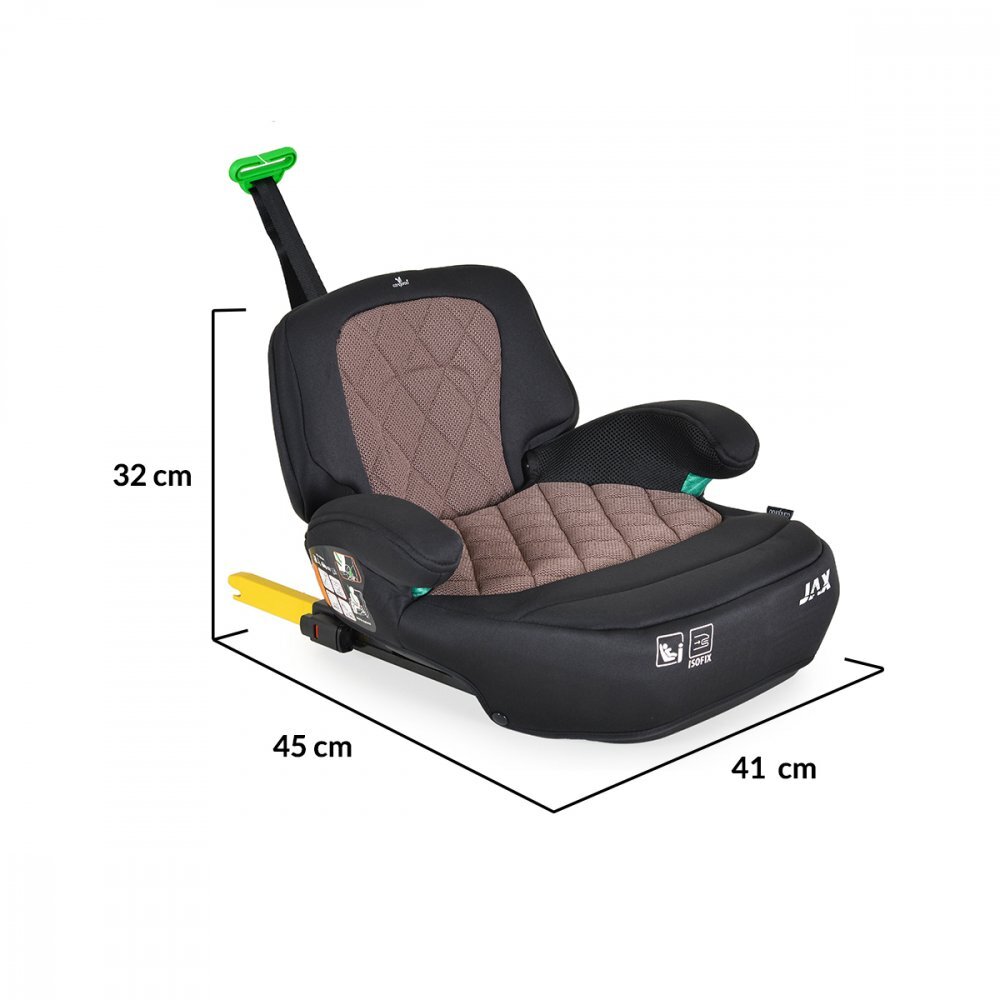 CANGAROO Inaltator auto pentru copii Jax i-Size Roz 125-150cmfixare cu isofixcentura de ghidajspatar detasabil si husa lavabila