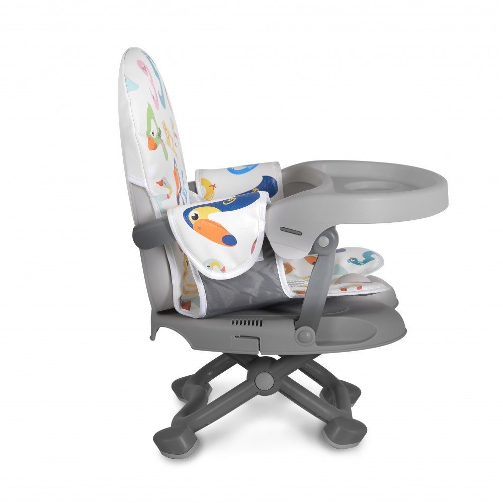 CANGAROO Inaltator de masa booster pentru copii Kiwi 123pliere compacta cu maner transportinaltime reglabila 4 nivelepicioare antiderapantemasuta detasabila cu compartiment paharhusa impermeabilacenturi de siguranta