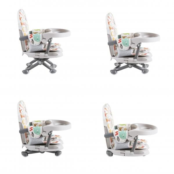 CANGAROO Inaltator de masa booster pentru copii Kiwi ABCpliere compacta cu maner transportinaltime reglabila 4 nivelepicioare antiderapantemasuta detasabila cu compartiment paharhusa impermeabilacenturi de siguranta