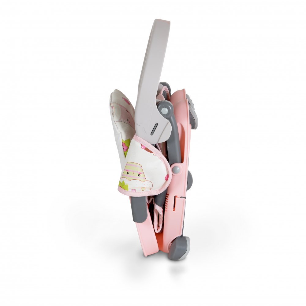 CANGAROO Inaltator de masa booster pentru copii Kiwi Cupcakepliere compacta cu maner transportinaltime reglabila 4 nivelepicioare antiderapantemasuta detasabila cu compartiment paharhusa impermeabilacenturi de siguranta