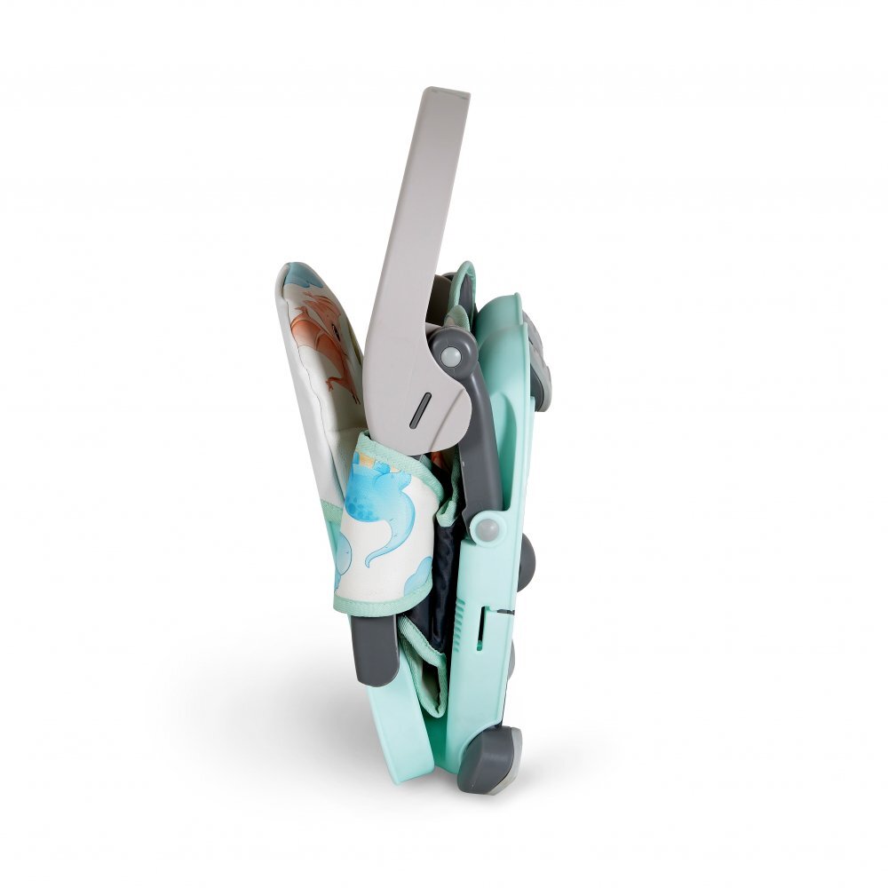 CANGAROO Inaltator de masa booster pentru copii Kiwi Dinospliere compacta cu maner transportinaltime reglabila 4 nivelepicioare antiderapantemasuta detasabila cu compartiment paharhusa impermeabilacenturi de siguranta