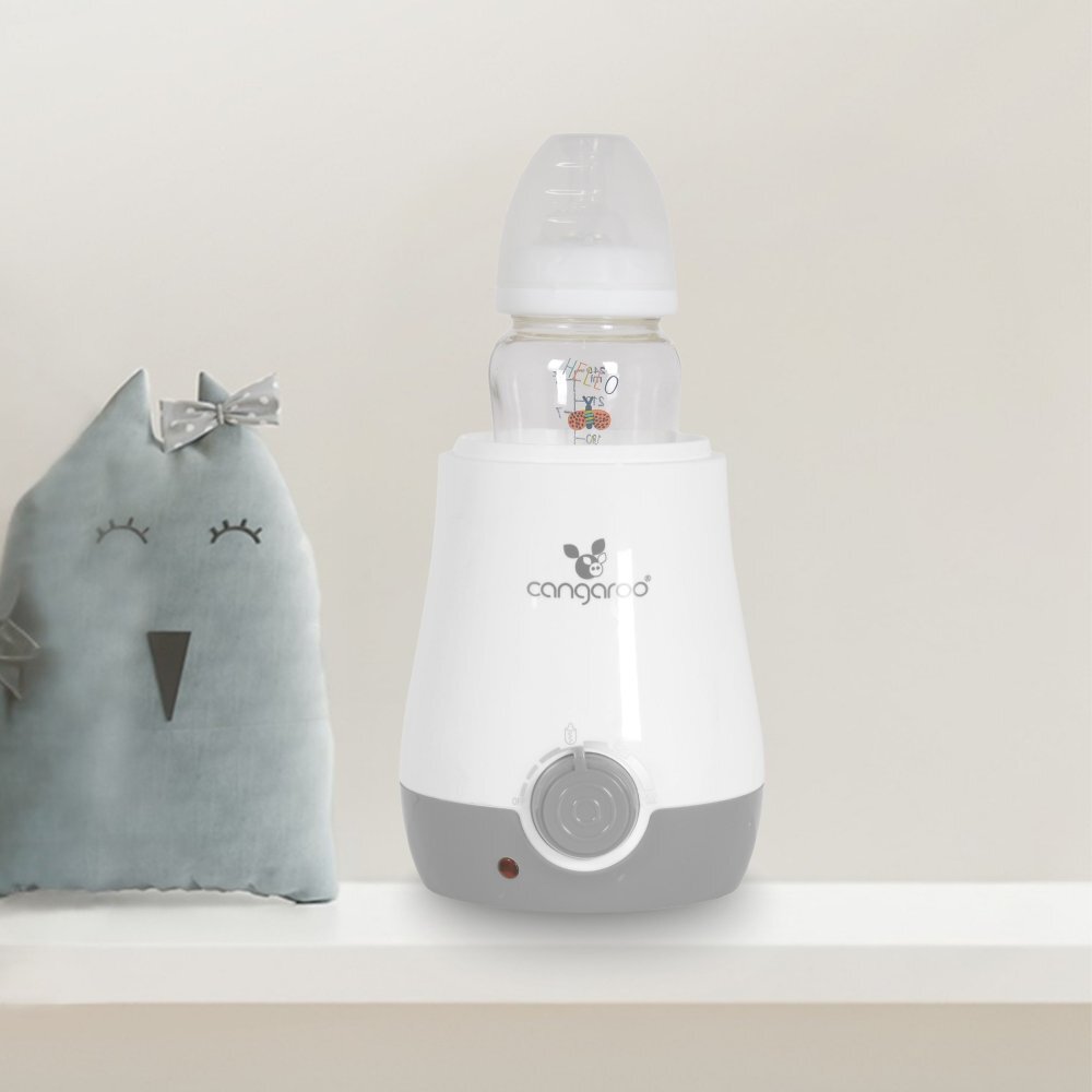 CANGAROO Incalzitor cu functie sterilizare biberoane copii BabyUno Gri diametru 80mm oprire automata