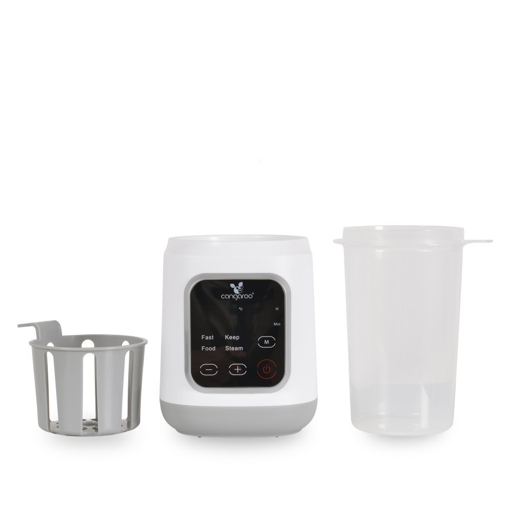 CANGAROO Incalzitor electric pentru biberoane Mellow cu 4 functicontrol digital dimensiuni compacte oprire automata