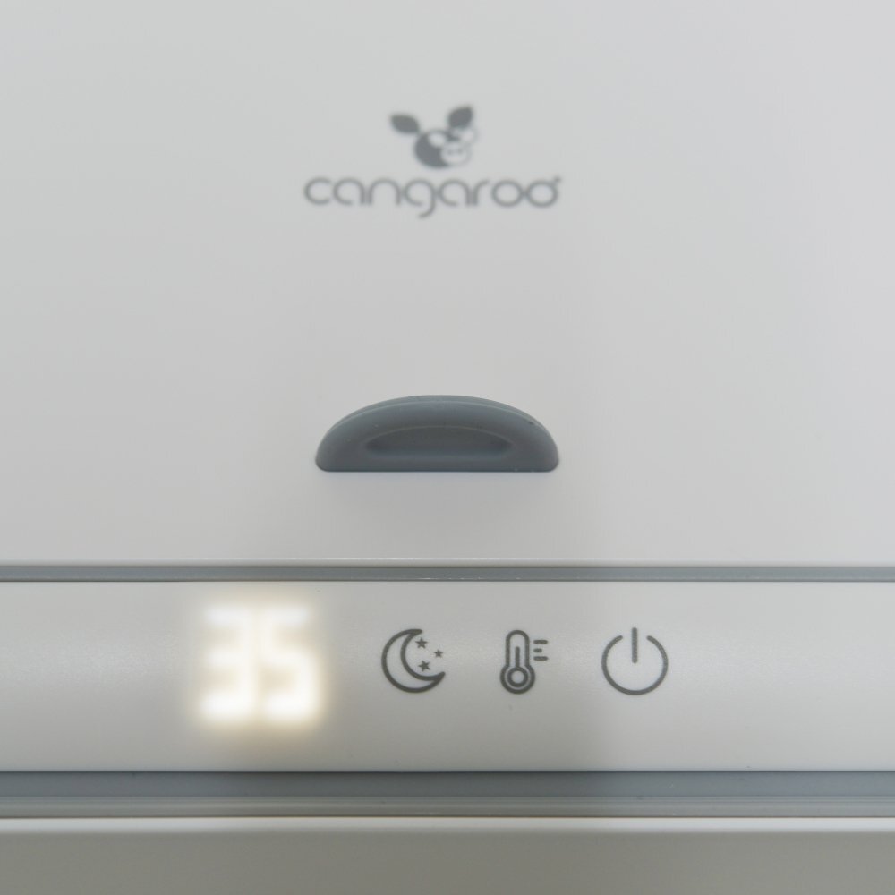 CANGAROO Incalzitor pentru servetele umede Alba 3 nivele de temperatura tehnologie Surround heating control tactil cu afisaj LED lumina de veghe integrata
