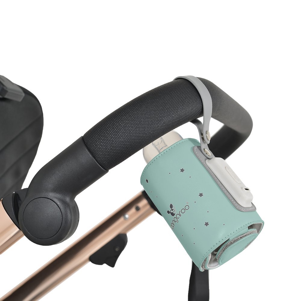 CANGAROO Incalzitor portabil pentru biberoane Thermo Mintdesign compactincarcare mufa tip Cmaterial PU flexibil de inalta calitate