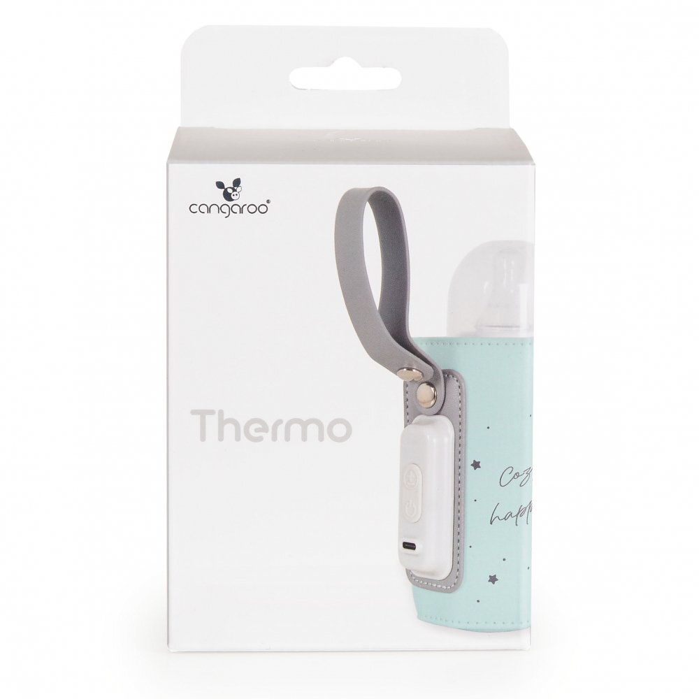 CANGAROO Incalzitor portabil pentru biberoane Thermo Mintdesign compactincarcare mufa tip Cmaterial PU flexibil de inalta calitate
